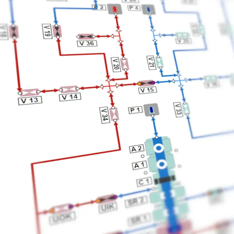 Build schematic for manifold to perform presssure testing on with EZ Test