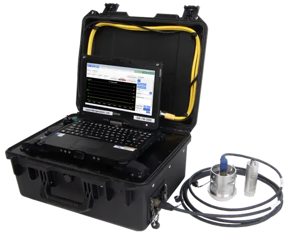 E-DAC and EZ Chart setup in a pelican case