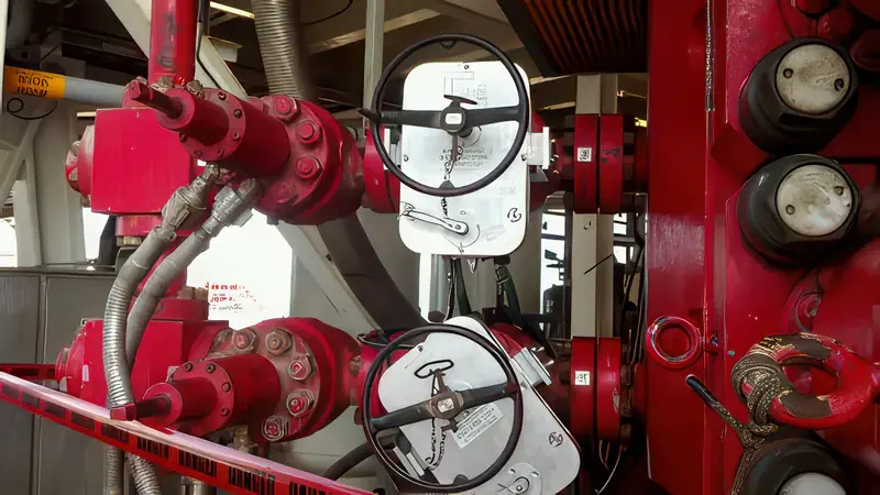 EZ Valves mounted onto manifold on site