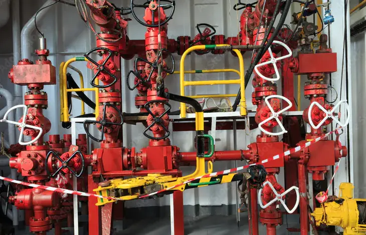 Manifold with several valves